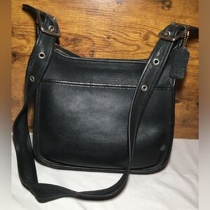 Black vintage leather Legacy Coach bag - like new
